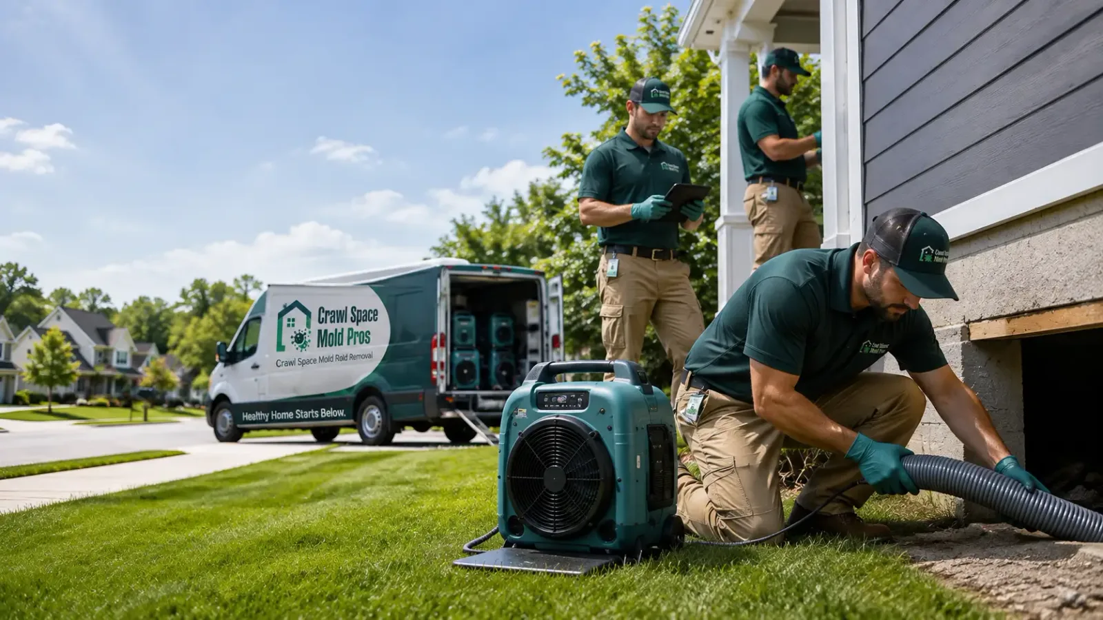 Crawl Space Mold Removal in South Bend, WA